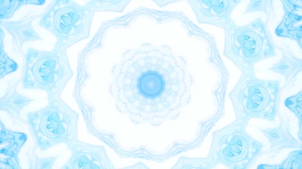 Abstract motion graphics background. Hypnotic mandala for meditation. Kaleidoscope stage visual effect for concert, music video, show, exhibition, LED screens and projection mapping. — Stock Video