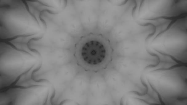 Abstrakte Bewegungsgrafik Hintergrund. hypnotisches Mandala zur Meditation. Kaleidoskop-Bühnenoptik für Konzert, Musikvideo, Show, Ausstellung, LED-Bildschirme und Projektion. — Stockvideo
