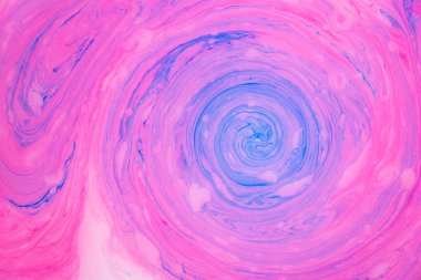 Soyut boya mürekkep, psychedelic arka plan. Su yüzeyinde renkli noktalar.