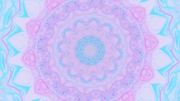 Abstract motion graphics background. Hypnotic mandala for meditation. Kaleidoscope stage visual effect for concert, music video, show, exhibition, LED screens and projection mapping. — Stock Video