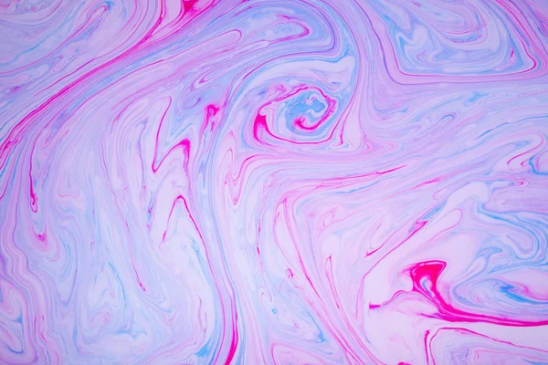 Abstrakte Farbe, psychedelischer Hintergrund. bunte Flecken auf der Wasseroberfläche. — Stockfoto