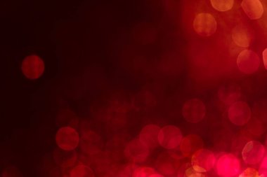 Mavi bokeh arka plan, soyut ufuk ışık