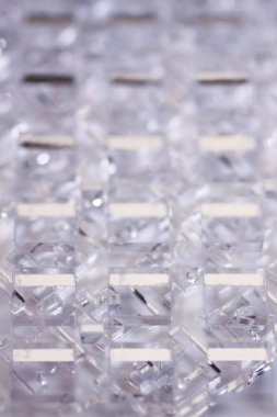 Yüksek teknoloji arka plan. Şeffaf plastik ya da cam delik dışarı kesim ile bir sayfası. Lazer kesim pleksiglas.