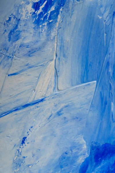 Artistic abstract oil white and blue painted background. Texture, backdrop. — Stock Photo, Image