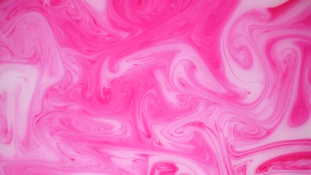 Manchas de tinta rosa en el agua. Imágenes de fondo abstractas . — Vídeo de stock