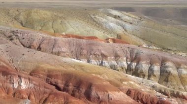 Altai, doğal park, ünlü Altai Mars Vadisi manzarası.
