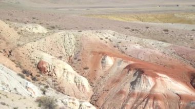 Altai, doğal park, ünlü Altai Mars Vadisi manzarası.