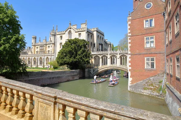 Cambridge Reino Unido Mayo 2018 Puente Los Suspiros Universidad John — Foto de Stock