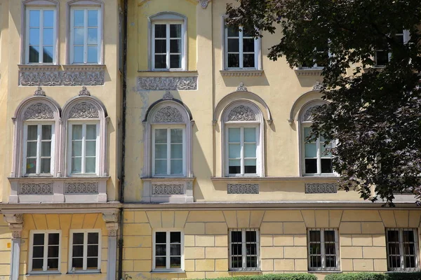 Innsbruck Áustria Julho 2018 Fachadas Coloridas Casas Localizadas Centro Histórico — Fotografia de Stock
