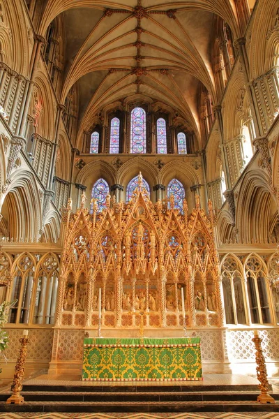 Ely October 2018 Interior Cathedral Altar Presbytery — Stock Photo, Image