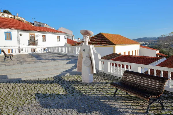 Aljezur Portugal November 2018 Der Hauptplatz Innerhalb Der Altstadt Aljezur — Stockfoto