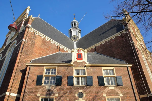 Зовнішній Фасад Церкви Нобедерка Площі Новпорядковані Маркт Jordaan Амстердам Нідерланди — стокове фото