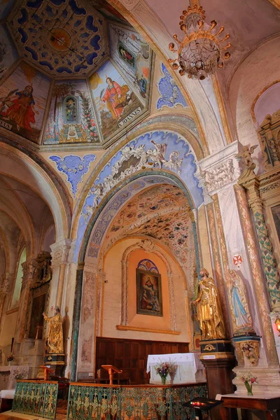 Abries Queyras Franz Juni 2019 Das Farbenfrohe Innere Der Kirche — Stockfoto