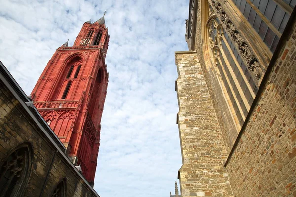 Maastricht Merkez Meydanı Vrijthof Maastricht Hollanda Bulunan Saint Servatius Sint — Stok fotoğraf