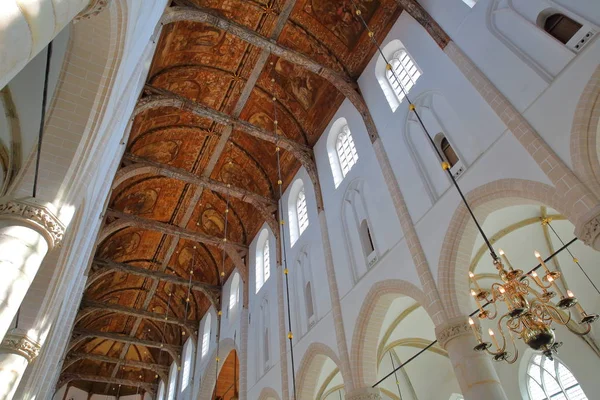 Naarden Hollandia Augusztus 2019 Belső Tér Grote Kerk Templom Csodálatos — Stock Fotó