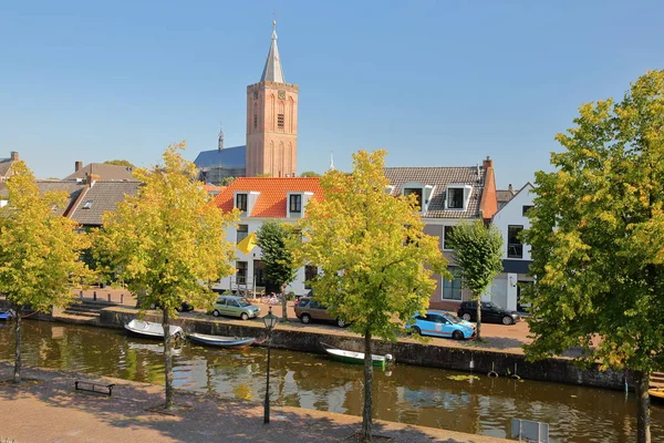 Maisons Historiques Situées Intérieur Ville Fortifiée Naarden Pays Bas Avec — Photo