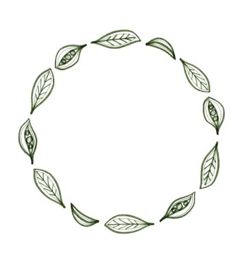 beyaz zemin üzerine çiçek tasarım öğesi.