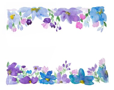 Suluboya Çiçek Kompozisyon