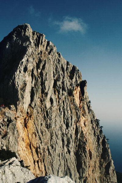 steep rock on the Crimea peninsula