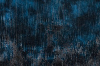 Koyu mavi kazıma grunge arka plan soyut sanat