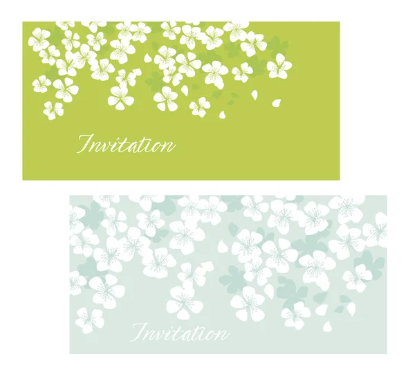 Spring floral card vector illustration. — Stock Vector