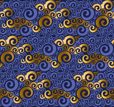 Soyut deniz su seamless modeli. 