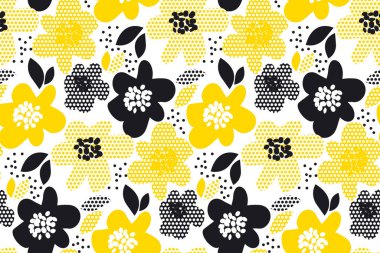 çiçek soyut seamless modeli. 