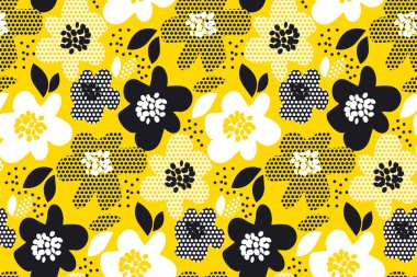 çiçek soyut seamless modeli. 