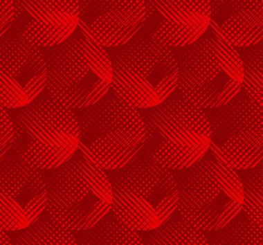 kavram yuvarlak kırmızı geometrik seamless modeli.