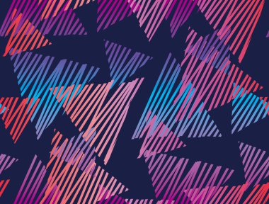 Soyut geometrik dikişsiz desen. 