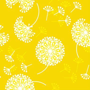 geometrik tarzı karahindiba çiçekler 