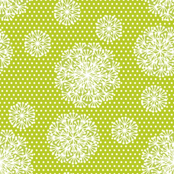 Dandelion flowers seamless pattern. — Stock Vector