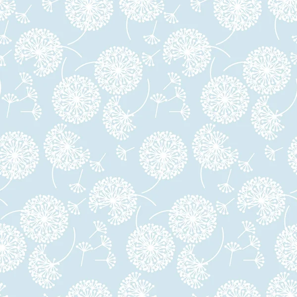 Zarte blasse Farbe abstrakte Löwenzahnblüten — Stockvektor