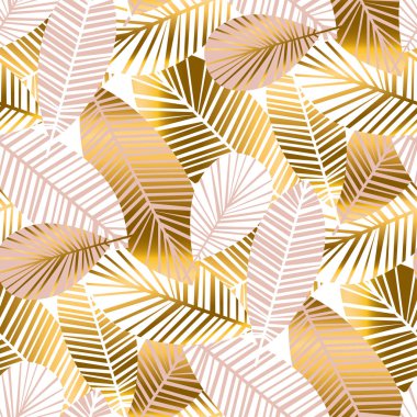 abstract tropical foliage seamless pattern  clipart