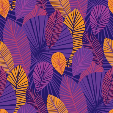 Canlı serin yaprakları seamless modeli 