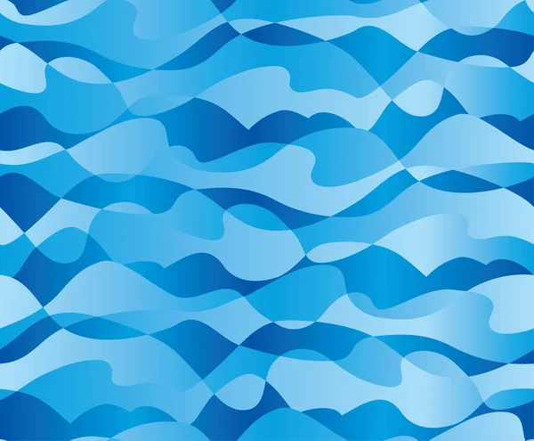 Concept abstrait vagues de mer modèle sans couture . — Image vectorielle