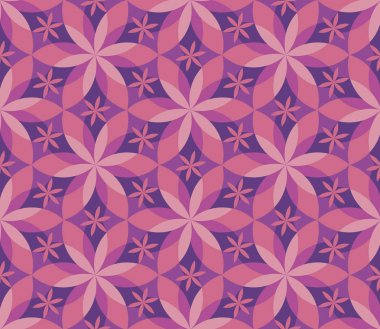 Dekoratif geometrik çiçek seamless modeli 