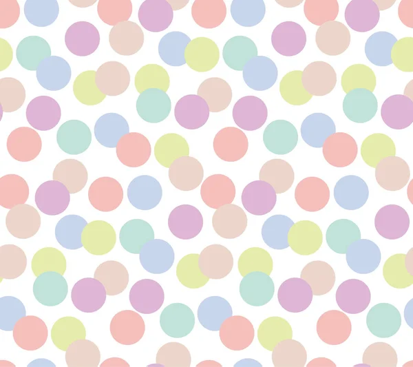Bledý barvy náhodné polka dot vzor bezešvé — Stockový vektor