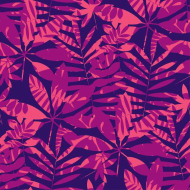 Dikişsiz desen kavramı tropikal yaprak.