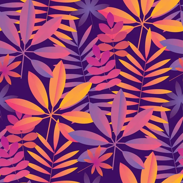 stock vector Bright ultraviolet tropical seamless pattern. 