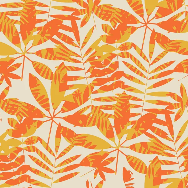 Retro yaz yeşillik seamless modeli. 