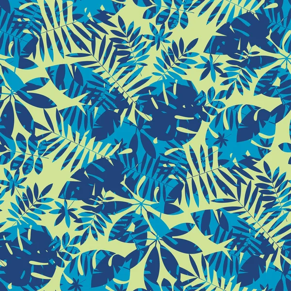 Canlı parlak orman bitki örtüsü seamless modeli.