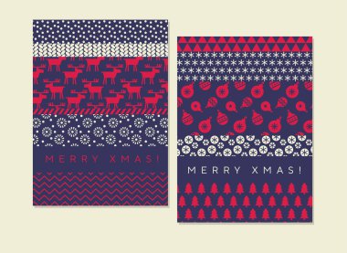 Klasik xmas basit desen başlığı için kartı, 