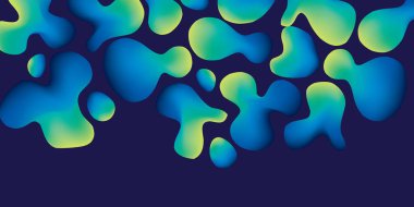 Düz eğri sıvı vektör desen 