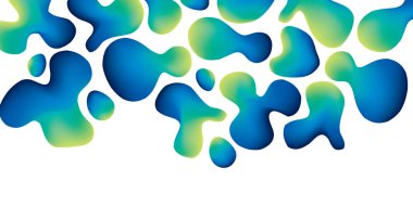 Dekoratif yumuşak akışı vektör soyut desen bırakır 