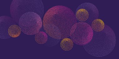 Soyut noktalar daireler lüks desen. 