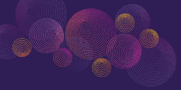 Soyut noktalar daireler lüks desen. 