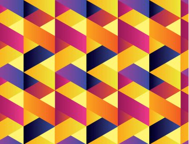 Geometri renkli soyut seamless modeli 