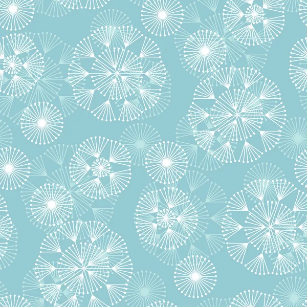 Motif géométrique abstrait de flocons de neige d'hiver sans couture . — Image vectorielle