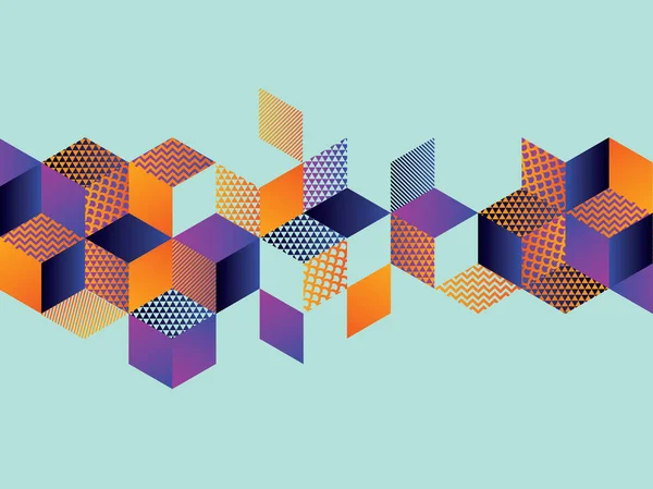 Üstbilgi, kartı, davet için geometrik altıgen parlak motifi,